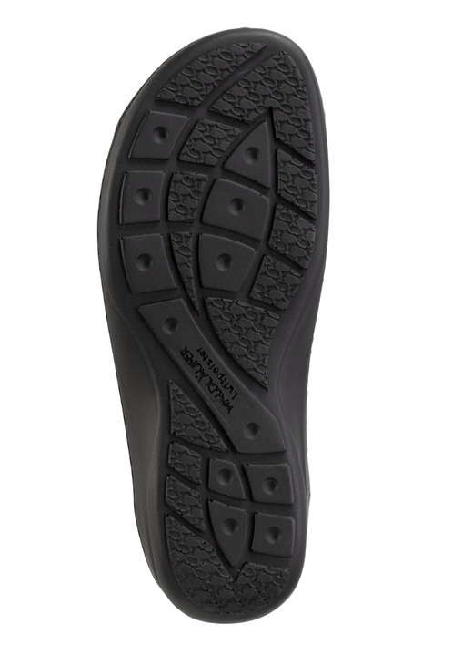 Komfortschuhe - Waldläufer Pantolette mit Metallschmuck mit Glitzersteinchen, in Größe 3 1/2 bis 8, in Farbe ANTIKGOLD Ansicht 6