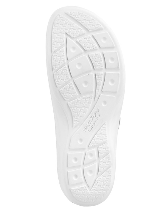 Komfortschuhe - Waldläufer Pantolette mit Metallschmuck mit Glitzersteinchen, in Größe 3 1/2 bis 8, in Farbe ANTIKGOLD Ansicht 3