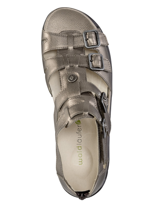 Komfortschuhe - Waldläufer Sandale mit verstellbaren Riemchen, in Größe 4 1/2 bis 9, in Farbe SCHWARZ Ansicht 5