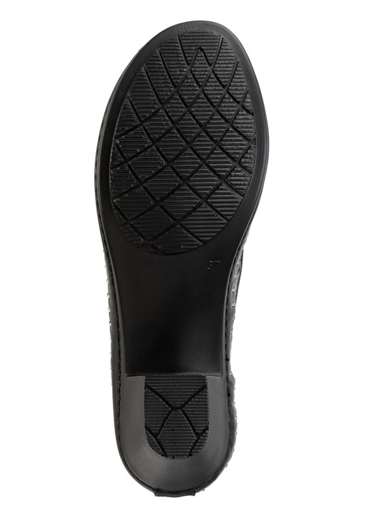 Komfortschuhe - Gemini, modische Damen-Pumps, Weite G, aus Leder, in Größe 036 bis 042, in Farbe SCHWARZ-BRAUN Ansicht 3