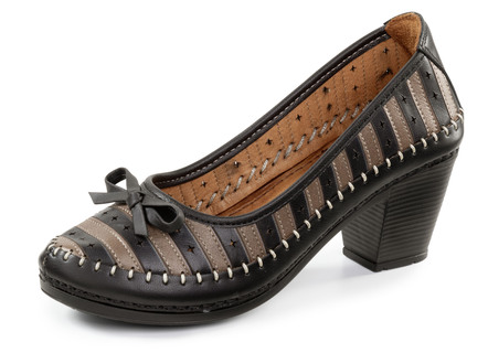 Gemini Pumps aus Rind-Nappaleder mit Schleife