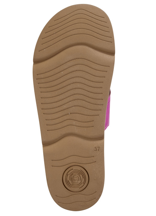 Komfortschuhe - Gemini Pantolette aus Nappaleder mit Perforation, in Größe 036 bis 042, in Farbe GRÜN Ansicht 6