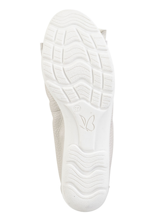 Komfortschuhe - Caprice, schicke Damen-Ballerinas, Weite G, mit Gummizug, in Größe 036 bis 042, in Farbe PERLWEISS Ansicht 3