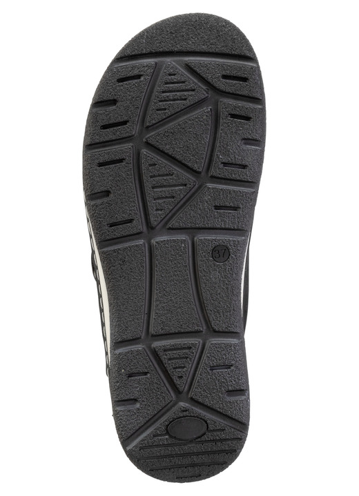 Komfortschuhe - ELENA EDEN, bequeme Damen-Pantoletten, Weite H, mit herausnehmbarem Fußbett, in Größe 036 bis 042, in Farbe TAUPE-ANTIKBRONZE Ansicht 6