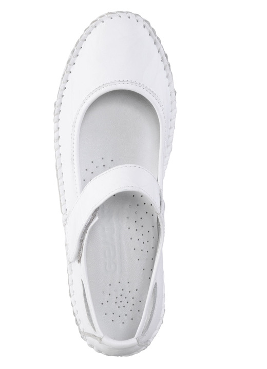 Komfortschuhe - Gemini Mokassin-Slipper mit dezenter Knitter-Struktur, in Größe 036 bis 042, in Farbe JEANS Ansicht 5