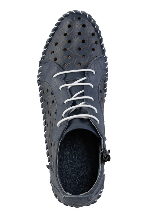 Komfortschuhe - Gemini Bootie mit Knitter-Struktur, in Größe 036 bis 042, in Farbe MARINE Ansicht 2