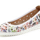 Komfortschuhe - Gemini Ballerina mit luftigen Durchbrüchen, in Größe 036 bis 042, in Farbe WEISS – Farbe WEISS – Ansicht 1