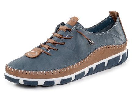 Gemini Schnürschuh mit dezenter Knitter-Struktur