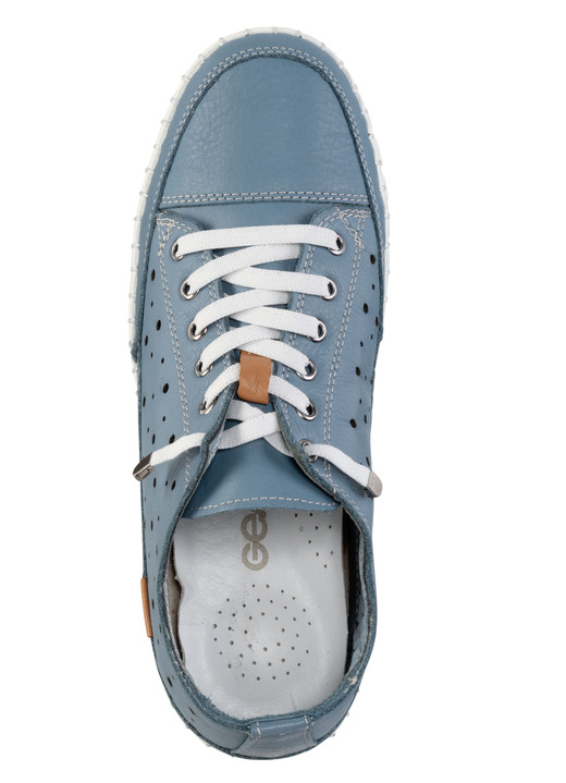 Komfortschuhe - Gemini, sommerliche Damen-Schnürschuhe, Weite G, mit herausnehmbarem Fußbett, in Größe 036 bis 042, in Farbe JEANS Ansicht 2