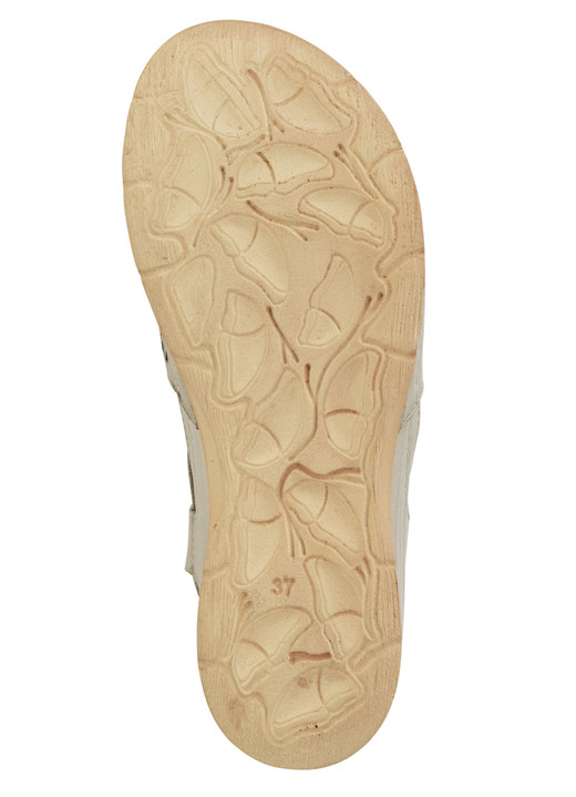 Komfortschuhe - Gemini Sandale aus schattiertem Nappaleder mit Prägung, in Größe 036 bis 042, in Farbe BLAU Ansicht 9