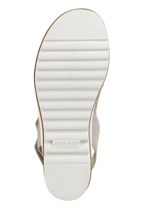 Komfortschuhe - Waldläufer, bequeme Damen-Sandalen, Weite H, mit herausnehmbarem Fußbett, in Größe 3 1/2 bis 8, in Farbe JEANSBLAU Ansicht 6