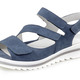 Komfortschuhe - Waldläufer, bequeme Damen-Sandalen, Weite H, mit herausnehmbarem Fußbett, in Größe 3 1/2 bis 8, in Farbe JEANSBLAU – Farbe JEANSBLAU – Ansicht 1