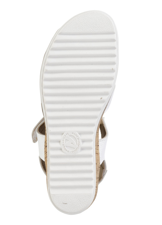 Komfortschuhe - ELENA EDEN, bequeme Damen-Sandalen, Weite H, mit herausnehmbarem Fußbett, in Größe 035 bis 041, in Farbe WEISS Ansicht 3