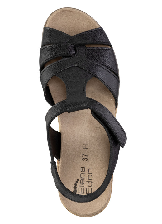 Komfortschuhe - ELENA EDEN, bequeme Damen-Sandalen, Weite H, mit herausnehmbarem Fußbett, in Größe 035 bis 041, in Farbe WEISS Ansicht 6
