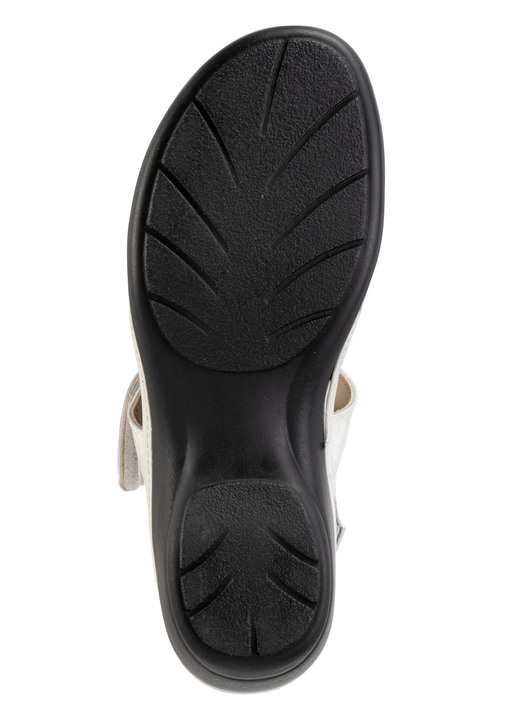 Komfortschuhe - ELENA EDEN, schicke Damen-Sandalen, Weite H, mit herausnehmbarem Fußbett, in Größe 036 bis 042, in Farbe ECRU Ansicht 3