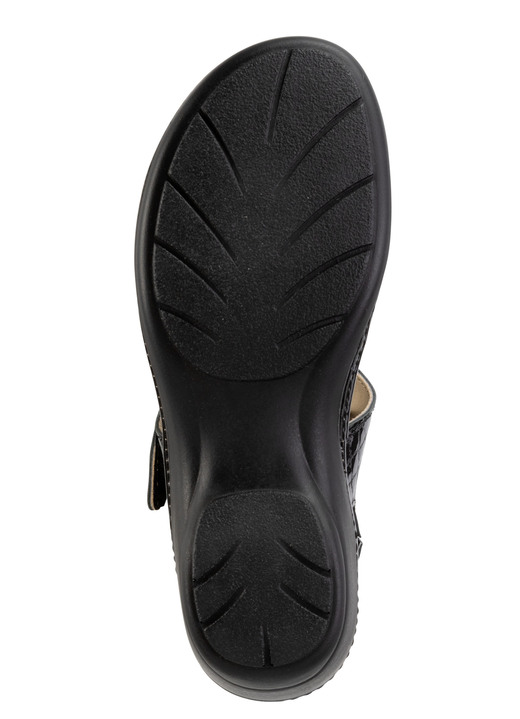 Komfortschuhe - ELENA EDEN, schicke Damen-Sandalen, Weite H, mit herausnehmbarem Fußbett, in Größe 036 bis 042, in Farbe ECRU Ansicht 6