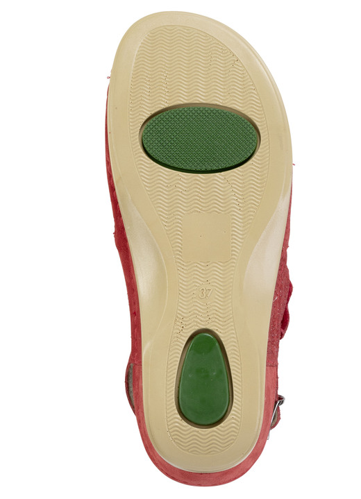 Komfortschuhe - Mubb, bequeme Damen-Sandalen, Weite H, mit herausnehmbarem Fußbett, in Größe 036 bis 042, in Farbe GRAU Ansicht 7