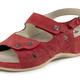 Komfortschuhe - Mubb, bequeme Damen-Sandalen, Weite H, mit herausnehmbarem Fußbett, in Größe 036 bis 042, in Farbe GRAU – Farbe ROT – Ansicht 1