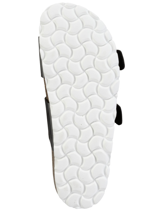 Komfortschuhe - ELENA EDEN Pantolette mit Glitzersteinchen verzierten Schließen, in Größe 036 bis 042, in Farbe WEISS Ansicht 6