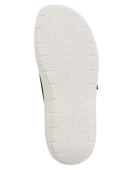 Mode - Zweierpack Pantoletten aus Nubuk- und Nappasynthetik, in Größe 036 bis 042, in Farbe 1X SCHWARZ, 1X WEISS Ansicht 3