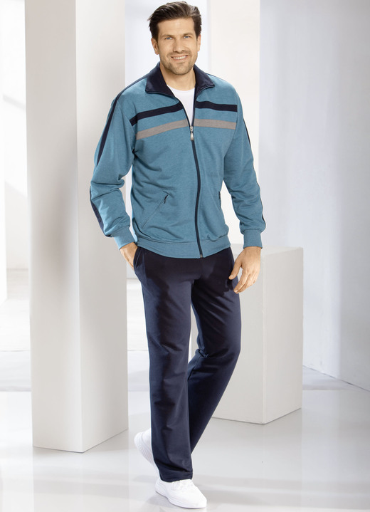 Sport- & Freizeitmode - Freizeitanzug von „Athlet“, in Größe 024 bis 060, in Farbe PETROL-MARINE Ansicht 2