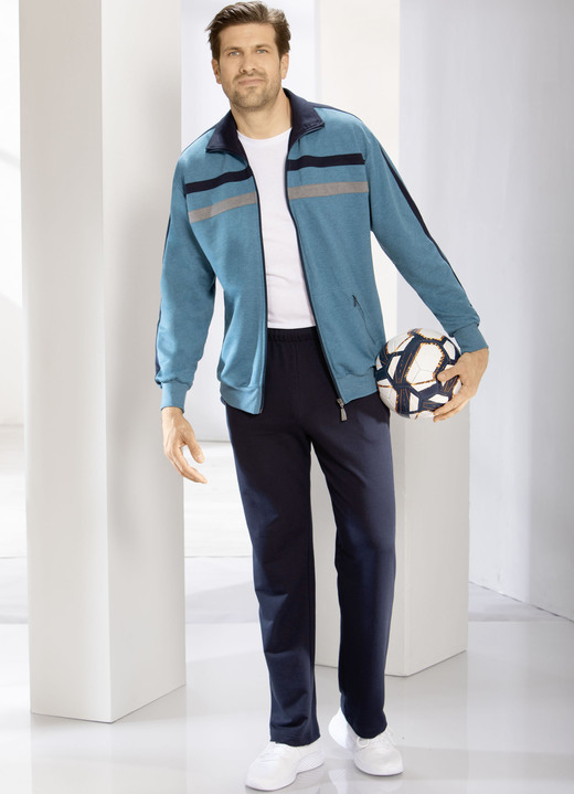 Sport- & Freizeitmode - Freizeitanzug von „Athlet“ Sport- & Freizeitmode - Freizeitanzug von „Athlet“, in Größe 024 bis 060, in Farbe PETROL-MARINE