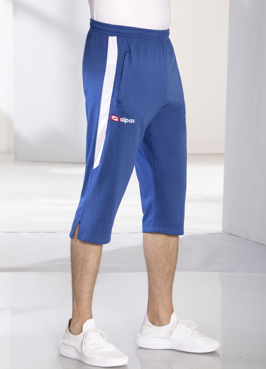 Sport- & Freizeitmode - 3/4-Hose von „alpas“, in Größe 3XL (58) bis XXL (56), in Farbe MITTELBLAU Ansicht 1