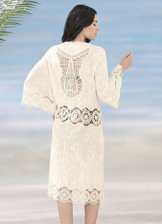 Strandmode - Tunika aus reiner Baumwolle Ansicht 2 Strandmode - Tunika aus reiner Baumwolle, in Größe 1 (36-40) bis 2 (42-46), in Farbe CREME Ansicht 2