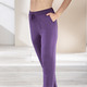 Freizeithosen - Hose mit bequemem Dehnbund – Farbe LILA – Ansicht 1 Freizeithosen - Hose mit bequemem Dehnbund, in Größe 018 bis 054, in Farbe MARINE – Farbe LILA – Ansicht 1