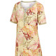 Nachthemden - Nachthemd, knielang und mit kurzen Ärmeln , in Größe 036 bis 056, in Farbe SAND-KHAKI-BUNT – Farbe SAND-KHAKI-BUNT – Ansicht 2