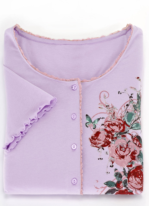 Nachthemden - Zweierpack Nachthemden aus nachhaltigem Baumwollanbau Ansicht 4 Nachthemden - Zweierpack Nachthemden aus nachhaltigem Baumwollanbau, in Größe 036 bis 060, in Farbe 1X APRICOT, 1X FLIEDER Ansicht 4