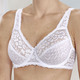 Bügel-BH - Hübscher Bügel-BH aus elastischer Spitze, in Größe 075 bis 105, in Cup B, in Farbe WEISS – Farbe WEISS – Ansicht 2