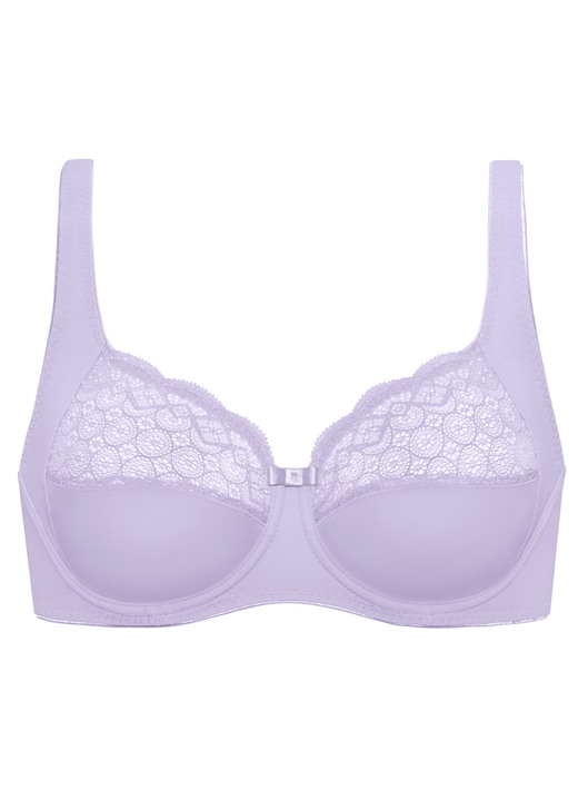 Bügel-BH - Format Bügel-BH mit elastischer Spitze, in Größe 075 bis 095, in Cup B, in Farbe FLIEDER Ansicht 2