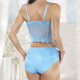 Soft-BH - Zauberhaftes LingaDore Bustier aus zarter Elastikspitze, in Größe L (40) bis XL (42), in Farbe TÜRKISBLAU – Farbe TÜRKISBLAU – Ansicht 6