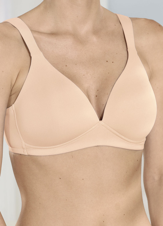 Soft-BH - Naturana BH mit weich gepolsterten Cups Ansicht 5 Soft-BH - Naturana BH mit weich gepolsterten Cups, in Größe 075 bis 095, in Cup A, in Farbe PUDER Ansicht 5