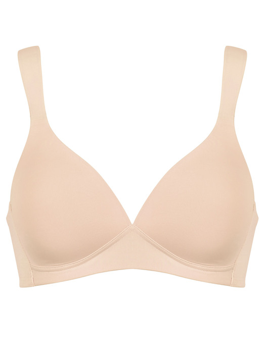 Soft-BH - Naturana BH mit weich gepolsterten Cups Ansicht 6 Soft-BH - Naturana BH mit weich gepolsterten Cups, in Größe 075 bis 095, in Cup A, in Farbe PUDER Ansicht 6