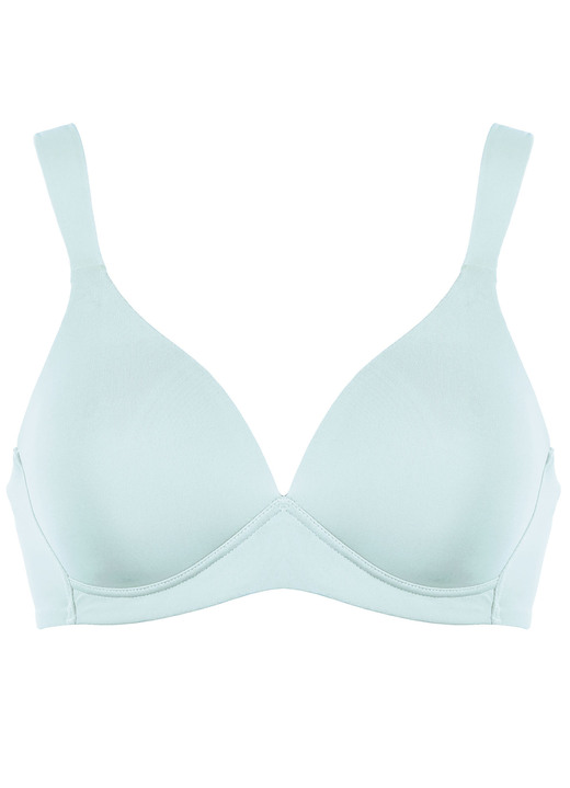 Soft-BH - Naturana BH mit weich gepolsterten Cups, in Größe 075 bis 095, in Cup B, in Farbe AQUA Ansicht 3