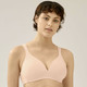 Soft-BH - Naturana BH mit weich gepolsterten Cups – Farbe ZARTAPRICOT – Ansicht 1 Soft-BH - Naturana BH mit weich gepolsterten Cups, in Größe 075 bis 095, in Cup A, in Farbe PUDER – Farbe ZARTAPRICOT – Ansicht 1
