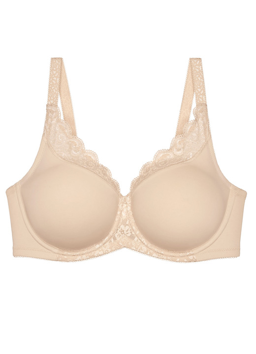 Bügel-BH - Triumph Amourette Minimzer-Bügel-BH mit Elastikspitze Ansicht 11 Bügel-BH - Triumph Amourette Minimzer-Bügel-BH mit Elastikspitze, in Größe 075 bis 095, in Cup F, in Farbe WEISS Ansicht 11
