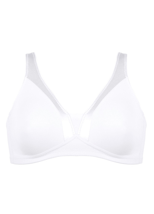 Soft-BH - Naturana BH mit vorgeformten Cups, in Größe 075 bis 095, in Cup C, in Farbe WEISS Ansicht 2