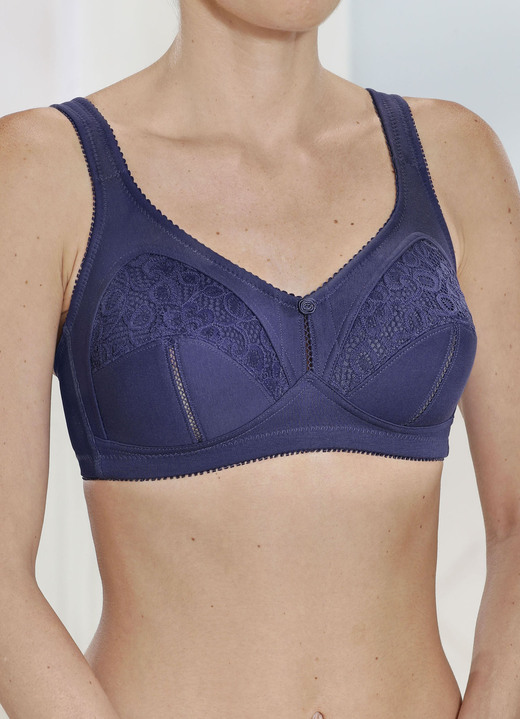 Unterwäsche - Zweierpack BH mit Spitzeneinsätzen, in Größe 080 bis 110, in Cup B, in Farbe 1X GRAFIT, 1X PUDER Ansicht 11