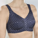 Soft-BH - Susa BH mit hübschem Punktedessin, in Größe 080 bis 120, in Cup B, in Farbe MARINE-WEISS – Farbe MARINE-WEISS – Ansicht 2