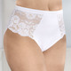 Mode - Laurina Viererpack Slips mit Elastikspitze, in Größe 036 bis 050, in Farbe WEISS – Farbe WEISS – Ansicht 1