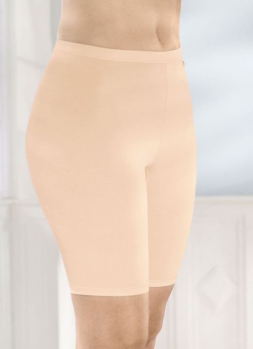 Slips - brio lingerie Viererpack Longpants, in Größe 038 bis 054, in Farbe 2X PUDER, 2X WEISS Ansicht 2