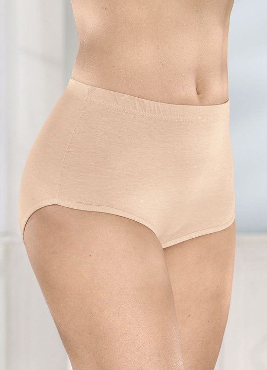 Slips - Fünferpack Slips mit Gummizug, in Größe 040 bis 062, in Farbe PUDER Ansicht 1