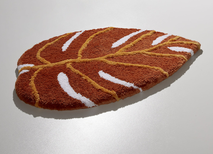 Badgarnituren - Barfußweiche Badgarnitur in Supersoft-Qualität, in Größe 100 (Vorleger halbrund, 50/80 cm) bis 112 (WC-Deckelbezug, 47/ 50 cm), in Farbe TERRA Ansicht 1