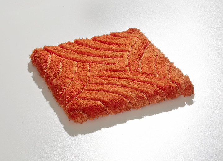 Badgarnituren - Barfußweiche Magicsoft Badgarnitur , in Größe 100 (Vorleger halbrund, 50/ 80 cm) bis 112 (WC-Deckelbezug, 47/ 50 cm), in Farbe CREME Ansicht 4