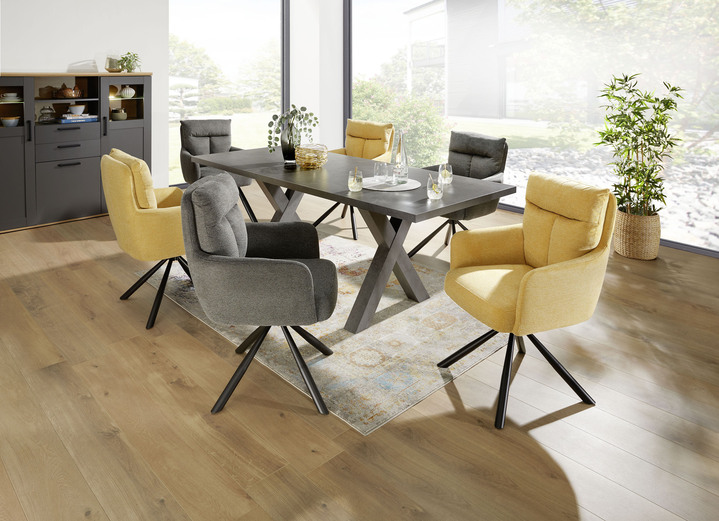 Sitzmöbel - 2er-Set Armlehnenstühle in XXL-Sitzbreite Ansicht 2 Sitzmöbel - 2er-Set Armlehnenstühle in XXL-Sitzbreite, in Farbe GRAU Ansicht 2