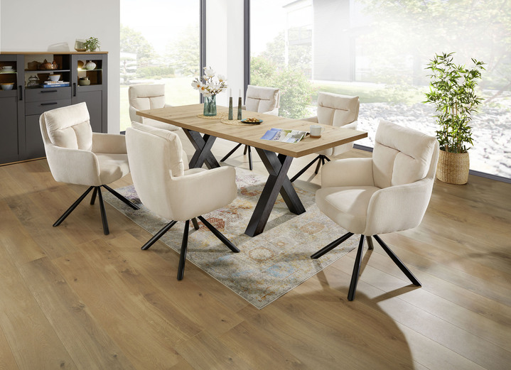 Sitzmöbel - 2er-Set Armlehnenstühle in XXL-Sitzbreite Ansicht 5 Sitzmöbel - 2er-Set Armlehnenstühle in XXL-Sitzbreite, in Farbe GRAU Ansicht 5