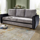 Schlafsofas - Schlafsofa mit Bettkasten, in Farbe SILBER-SCHWARZ – Farbe SILBER-SCHWARZ – Ansicht 1
